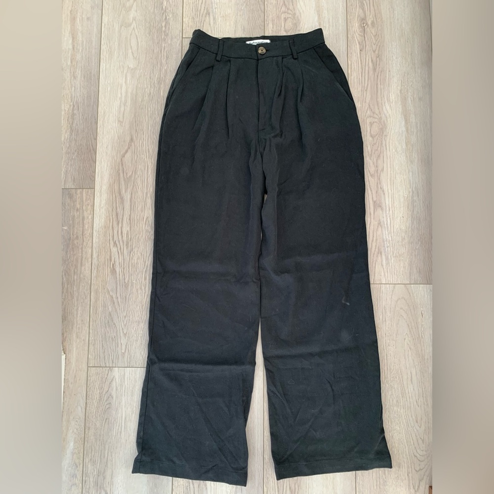 Reformation trousers in black, size 2p